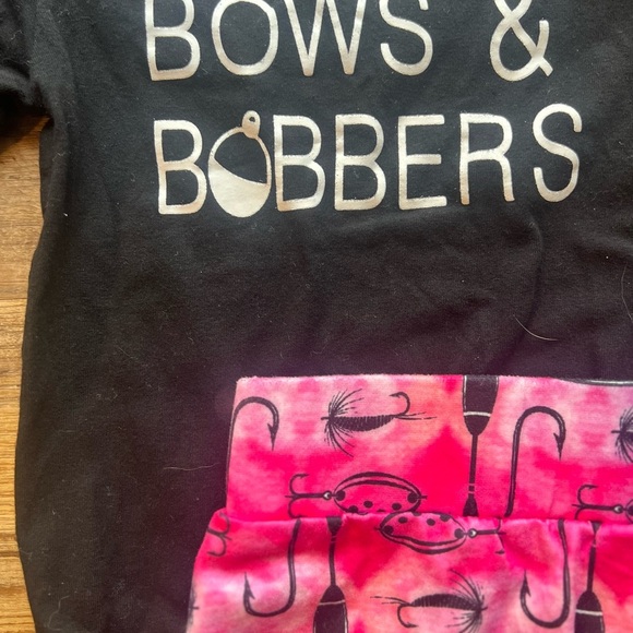 Girls Fishing Outfit - Black and Pink - Picture 2 of 3